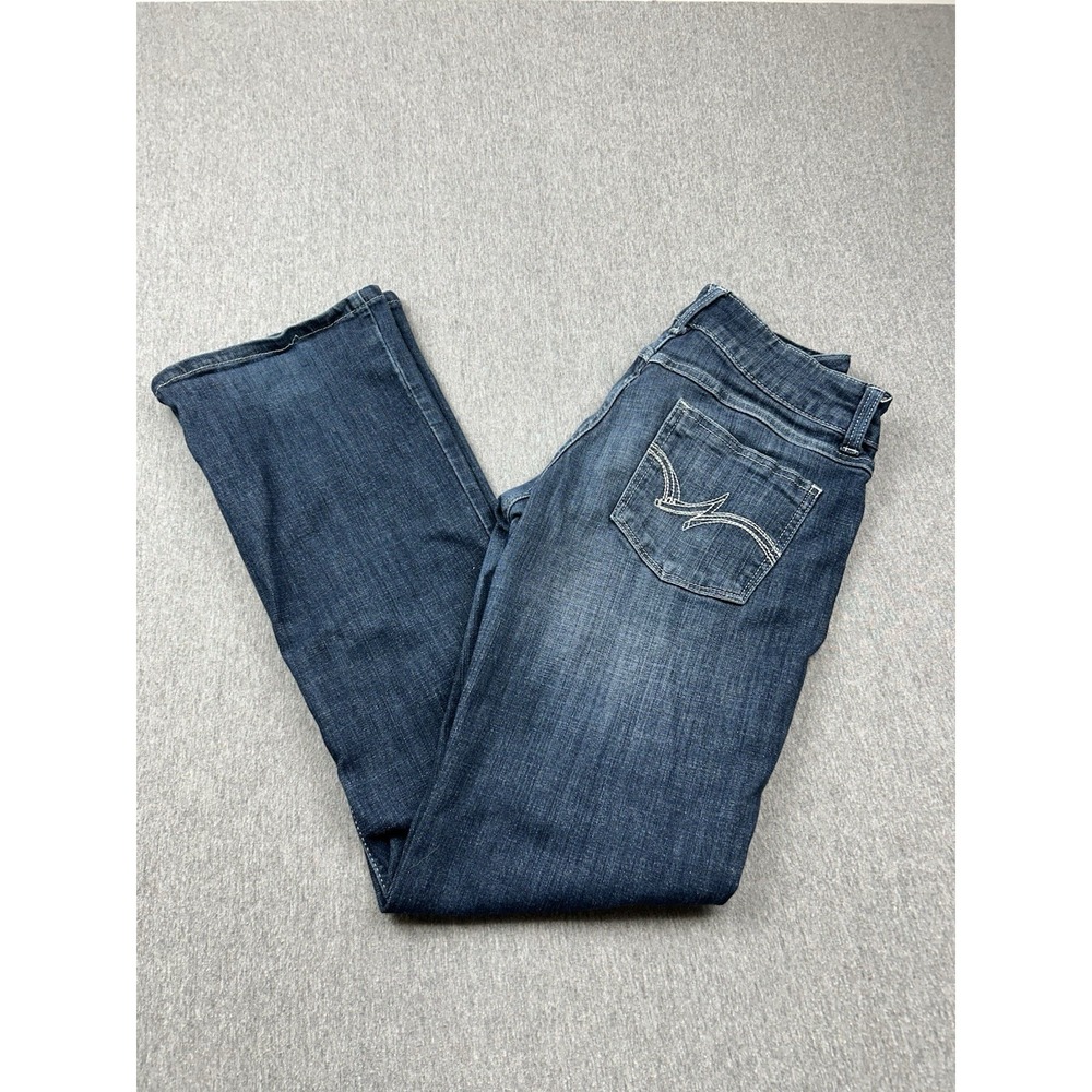 Wrangler‎ Bootcut Jeans Women 3x32 Low Rise Blue Denim Pants Cowgirl Horse Ranch